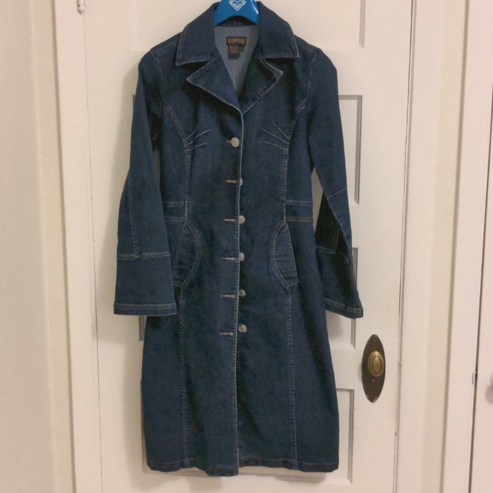 TRUE VINTAGE Georgieu denim duster